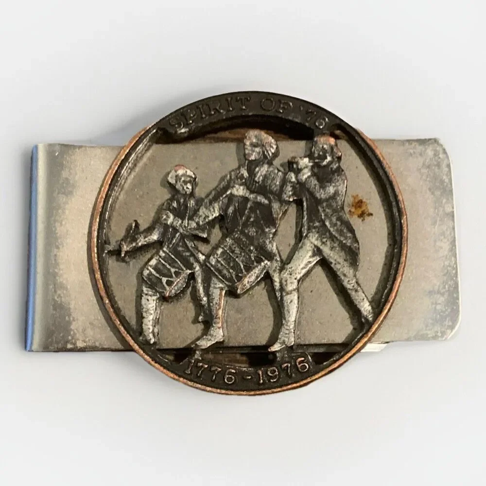 VTG Money Clip United States of America 1776-1976 bicentennial 200 yrs